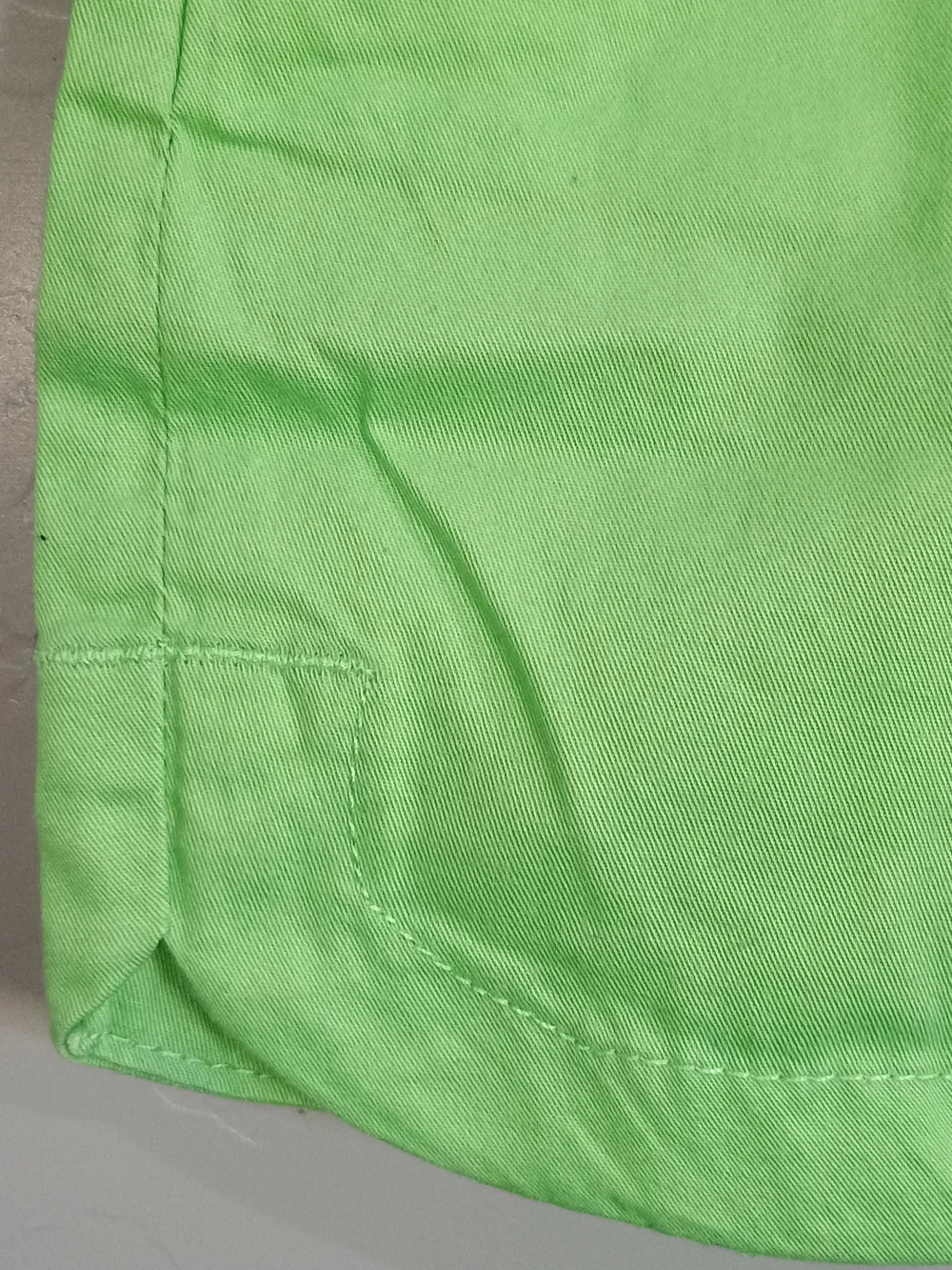 Light Green Drawstring Waist Casual Shorts